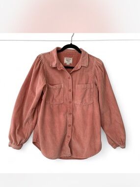 Vintage style Cowgirl American Eagle Corduroy  Shirt in Dusty Rose size S